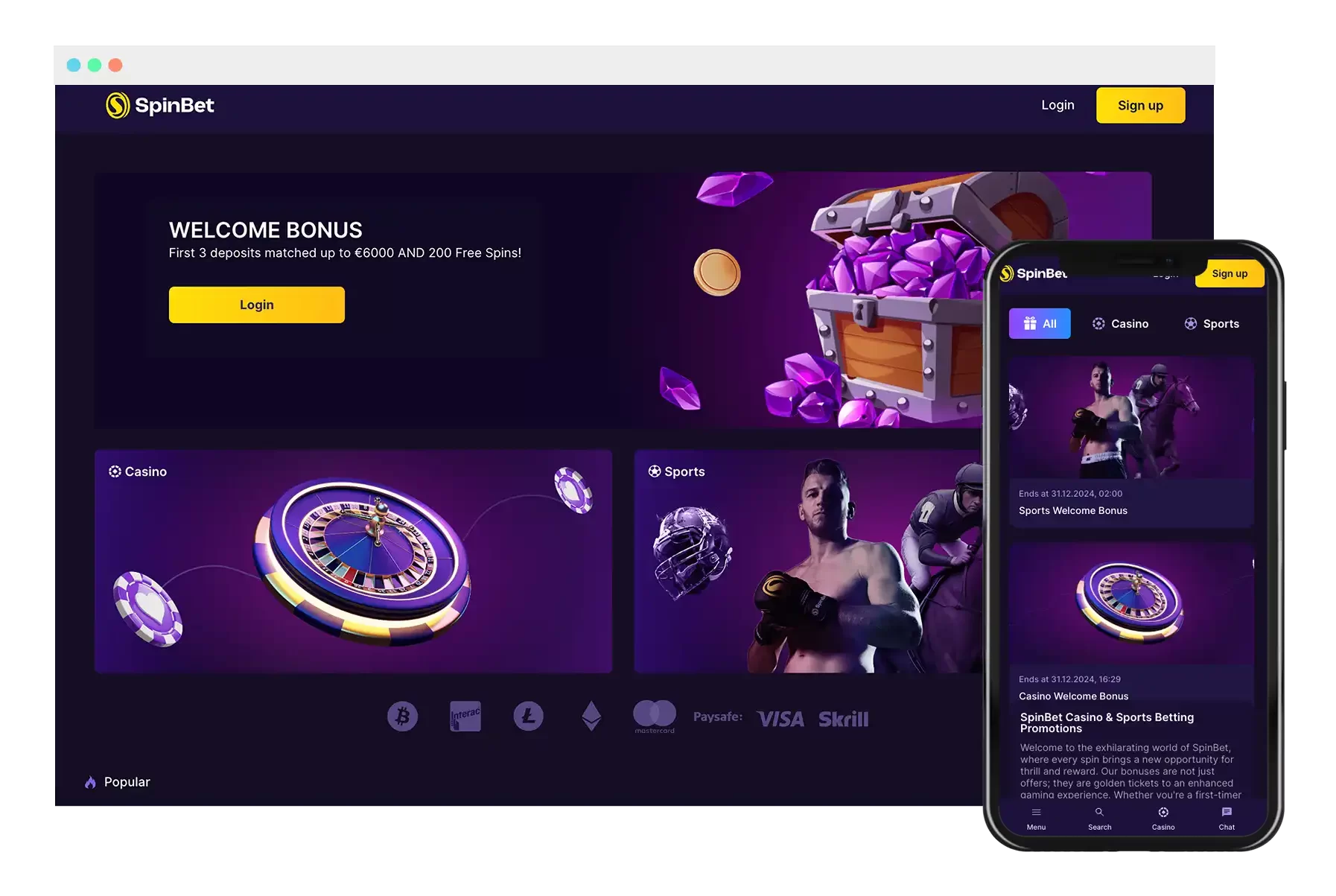 SpinBet Casino App